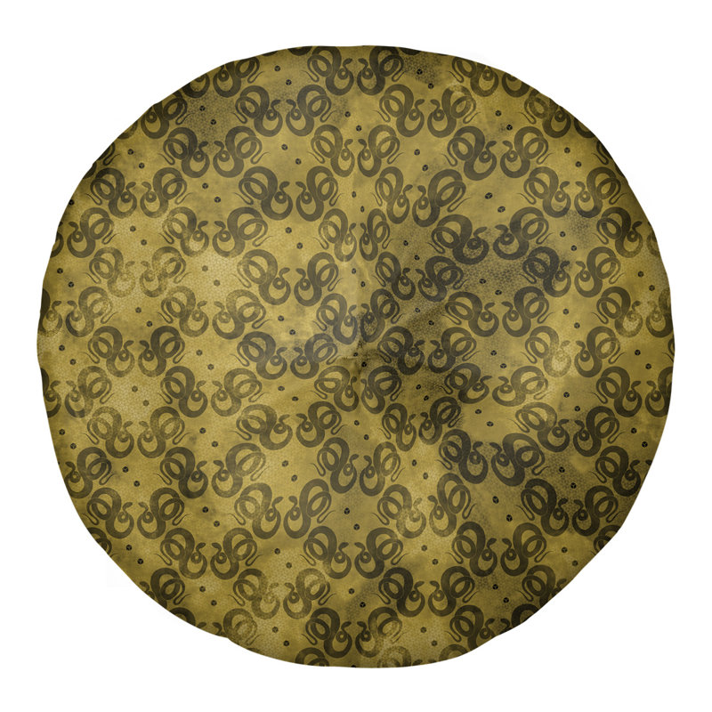 Coussin de sol Katelyn Elizabeth, 30 po x 30 po, Jaune