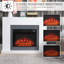 Emrehan Ebern Designs 113cm W White Electric Fireplace with 6820 BTU
