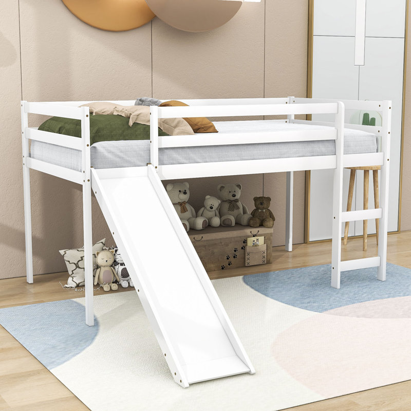 Lit mezzanine simple Emens par Harriet Bee, Blanc