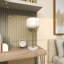 Lampe de table blanche 22,7 po