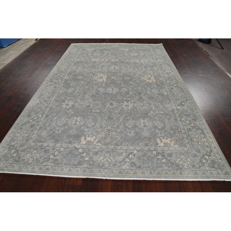 Silver Washed Ziegler Turkish Area Rug 7X10