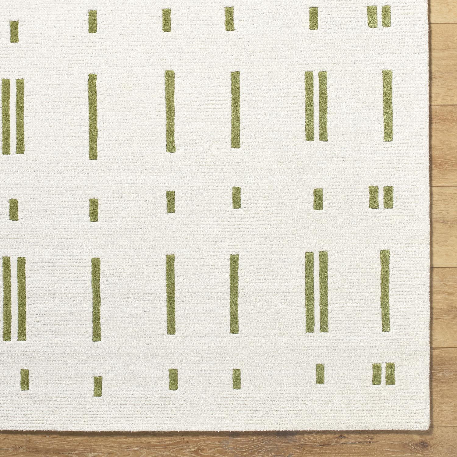 Sametria Hand-Tufted Striped Rug, Rectangle 5' x 7'6"