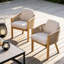 Chaise avec accoudoirs pour l'extérieur