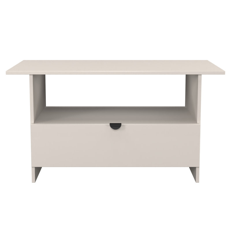 Sunehri Coffee Table with Storage, White