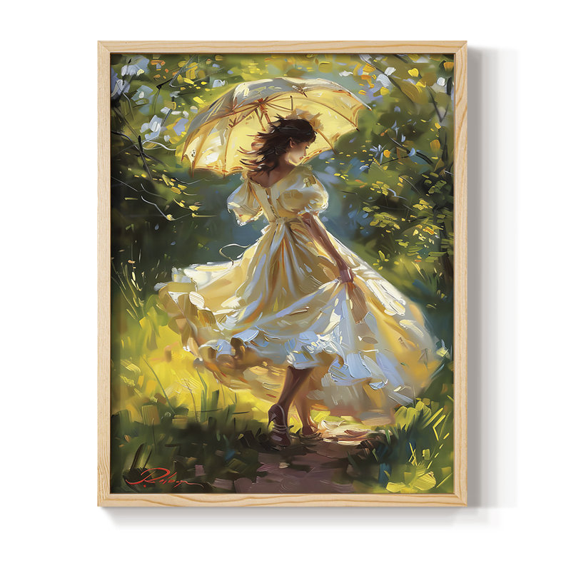 «WOMEN Series DCC», reproduction encadrée - bois massif, H 30 po x l 24 po, Naturel