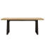 Table de salle à manger 71 po moderne avec cadre en métal robuste, mobilier haut de gamme haut de gamme-1254880960