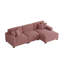 Canapé modulaire rembourré 3 pièces en velours côtelé-500320486-500320484