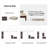 Fabric Shoe Storage Containers with Adjustable Dividers, Under Bed Shoe Organizer fits up to 24 Pairs, Brown-1624050490