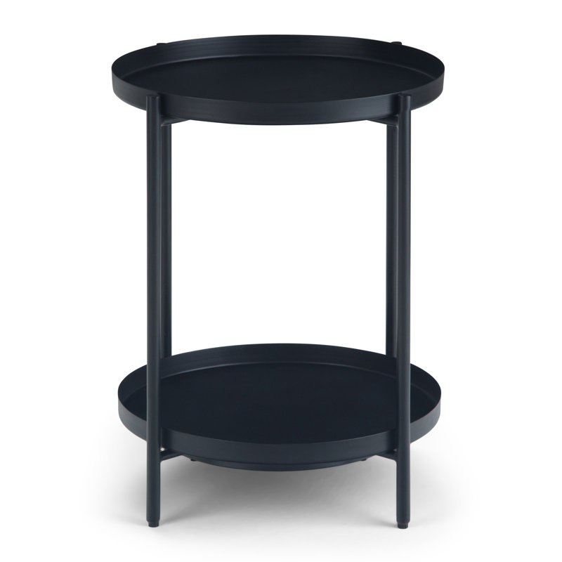 Modern - Table de bout en métal - Noir