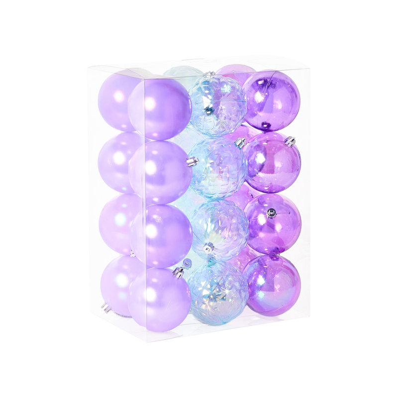 9cm Solid Colour Plastic / Acrylic Bauble