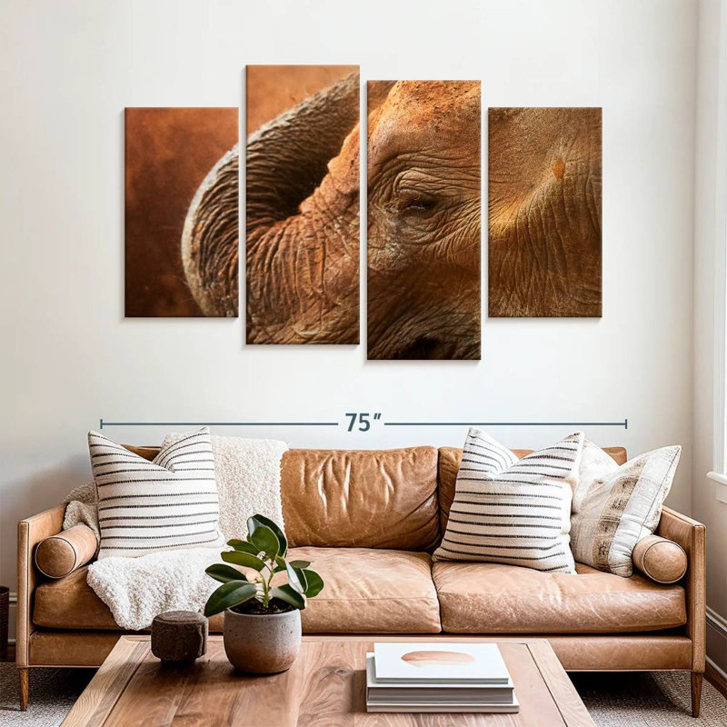Brampt Sleeping Mammoth, 42" H x 68" W