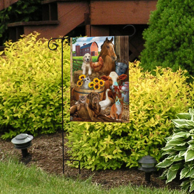 The Gang's All Here Summer Garden Flag