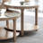 Round rock plate end table combination-105512078