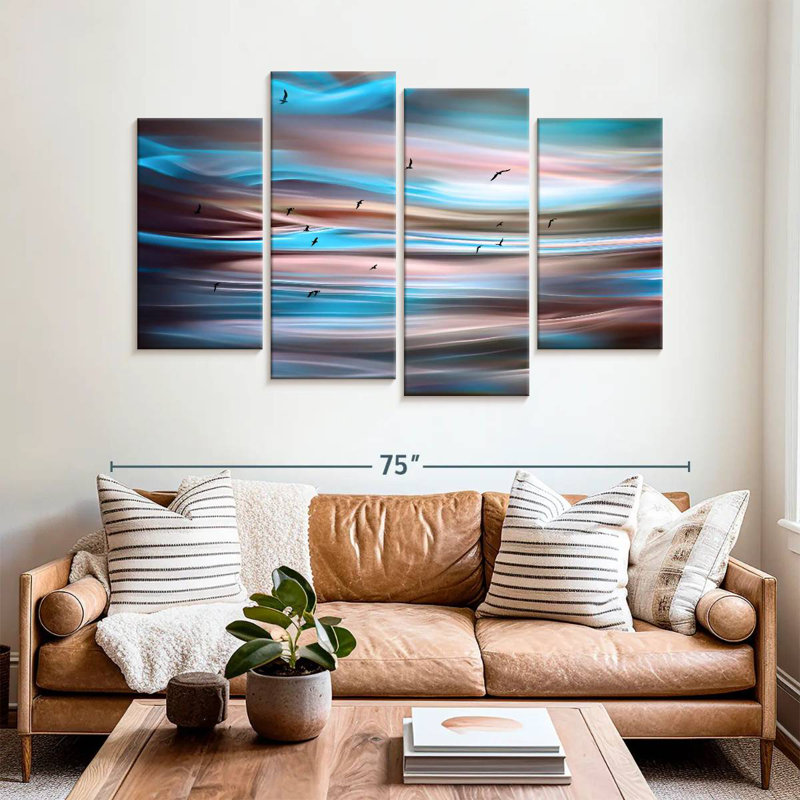 Sunset Birds I, 42" H x 68" W