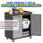 Metal Garage Storage Cabinet - Office, Home, Garage. 34.23"H, Lockable Wheels, Raised Top, 4 Side Drawers. Black/Gray Heavy-Duty For Garage, Home. 360 Top. Drawers, Adjustable Shelves. .