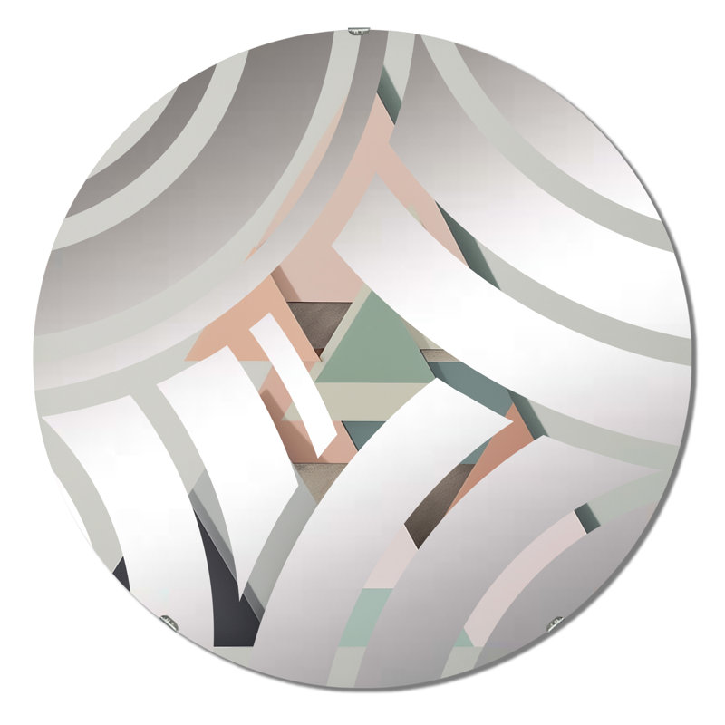 Miroir décoratif géométrique, 23,6 po x 23,6 po