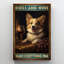 Impression sur toile, Corgi Dogs And Wine-1772565326