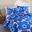 Ensemble d'édredon réversible en coton bleu Marimekko Unikko-105782764