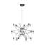 Sean Lavin Lassell three tier extra large chandelier in dark bronze finish with crystal glass shades-537875723
