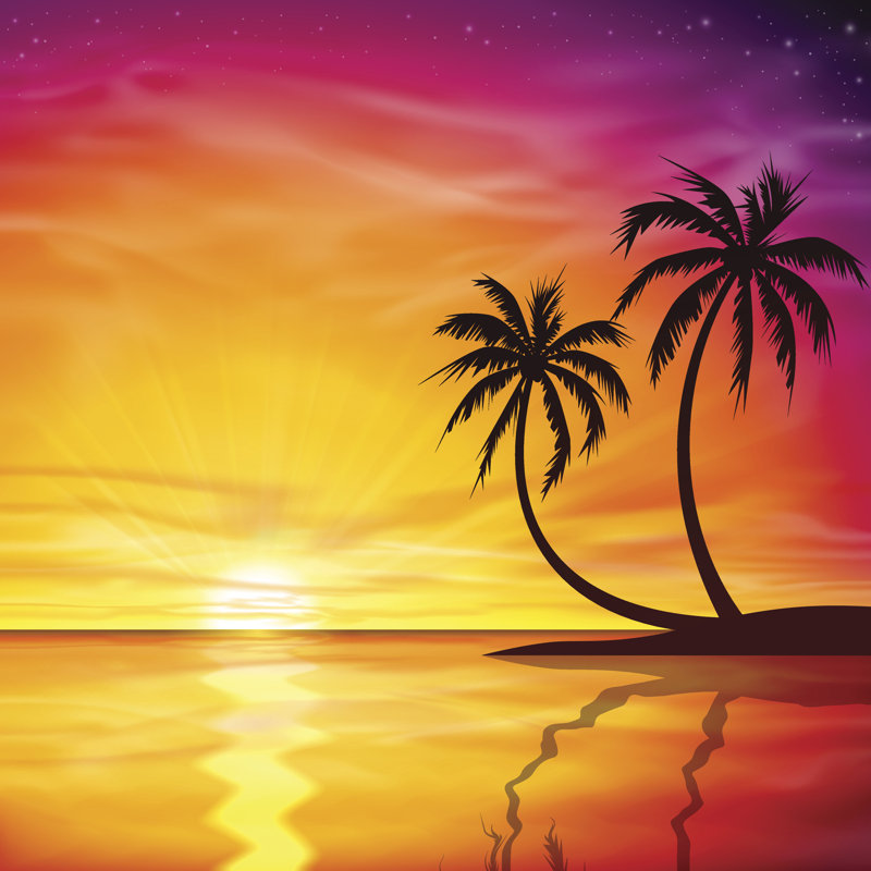 «Sunset, Sunrise» par Binkski - photographie sur toile tendue, H 20 po x l 20 po