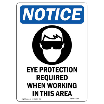 Eye Protection Required Sign