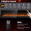 Metro Lane Black Electric Fireplace-399296091