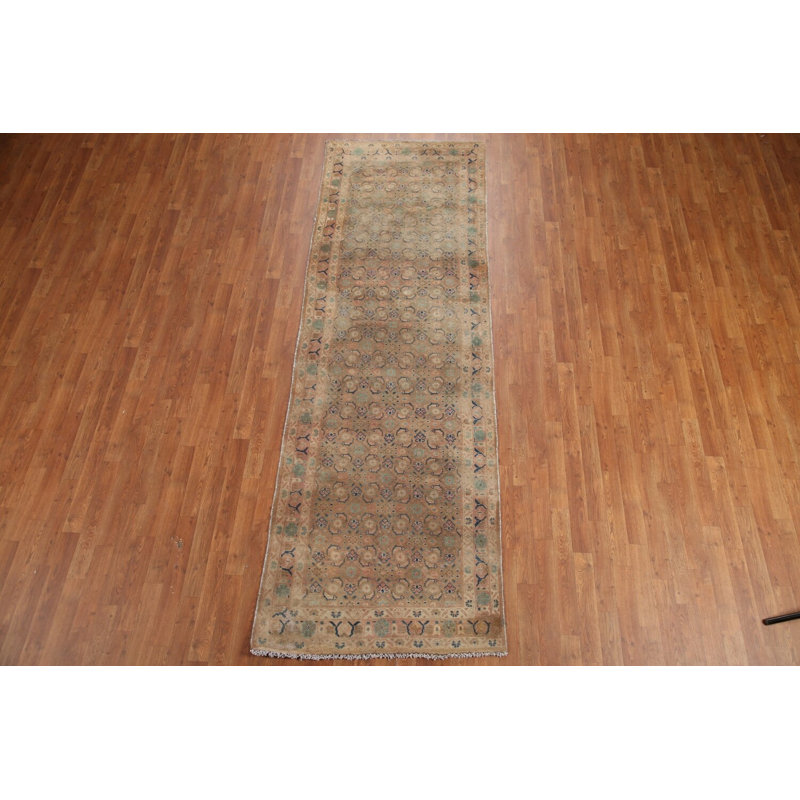 Tapis de couloir traditionnel en laine All-Over 3 x 10