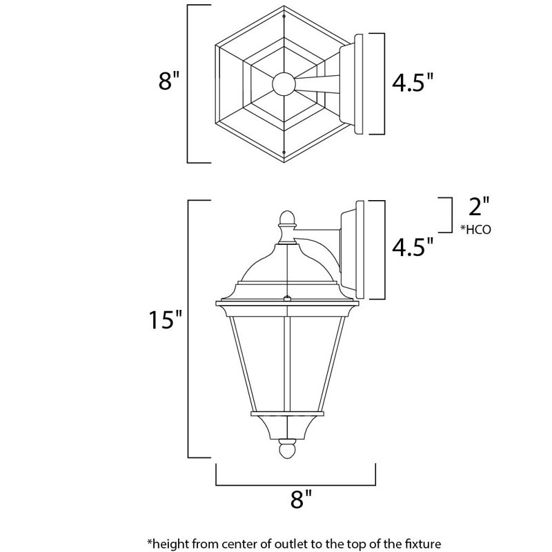 Treshawn Aluminum Wall Light, Black