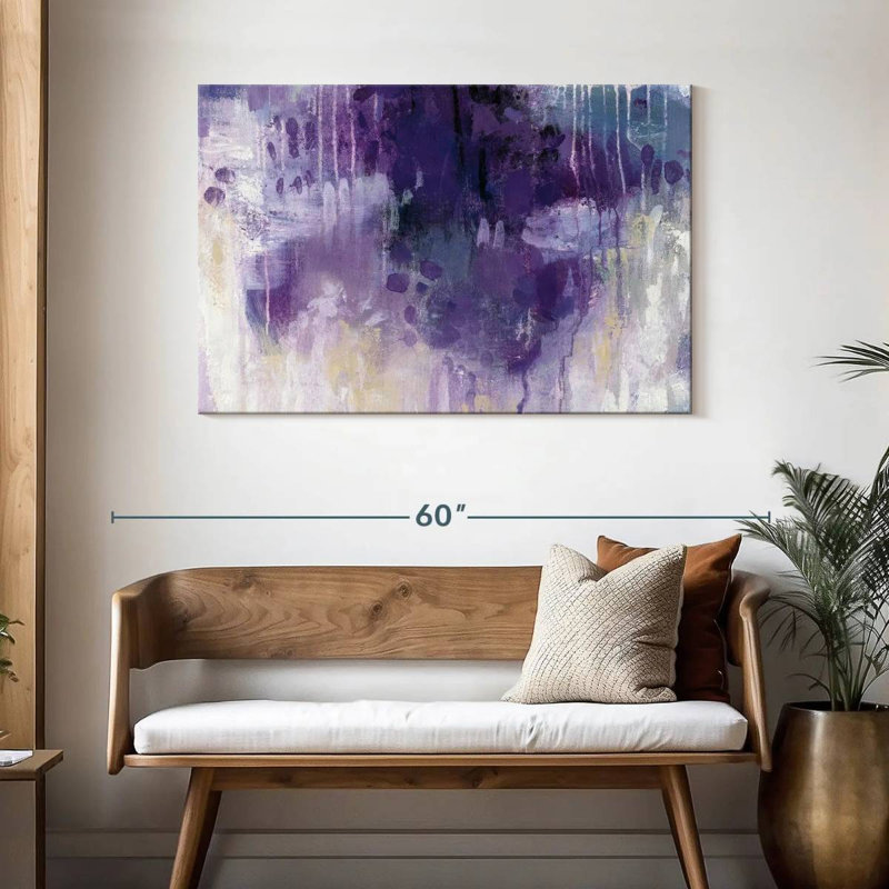 Pluie violette Avery, H 30 po x l 45 po