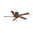 5 Solid Wood Blades Indoor Flush Mount Ceiling Fan With Remote-643255206-643255204-668650129