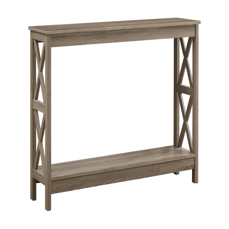Table d'appoint, console, vestibule, étroit, canapé, salon, chambre à coucher, stratifié brun, contemporain, moderne, Taupe