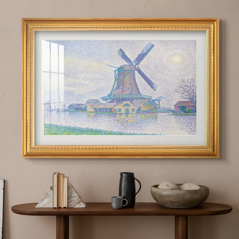 Moulin d'Edam, 1896 - Paul Signac - Estampe encadrée sur mesure, 20x28 INNER SIZE, Framed Print with Mat