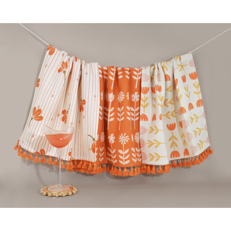 The Valencia Folk Art Kitchen Towel Set
