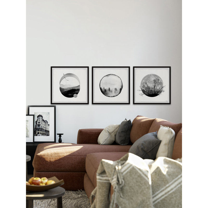 " Forest Moon " by Parvez Taj 3 - Pieces, 12" H x 12" W x 1.5" D