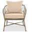 Ensemble de conversation d'extérieur 4 personnes d'inspiration bohémienne avec coussins amovibles, ensemble de conversation pour patio avec plateau en bois