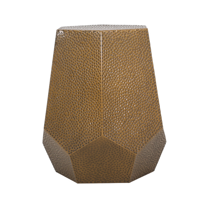 Kelston Mills Iron Top End Table, Bronze