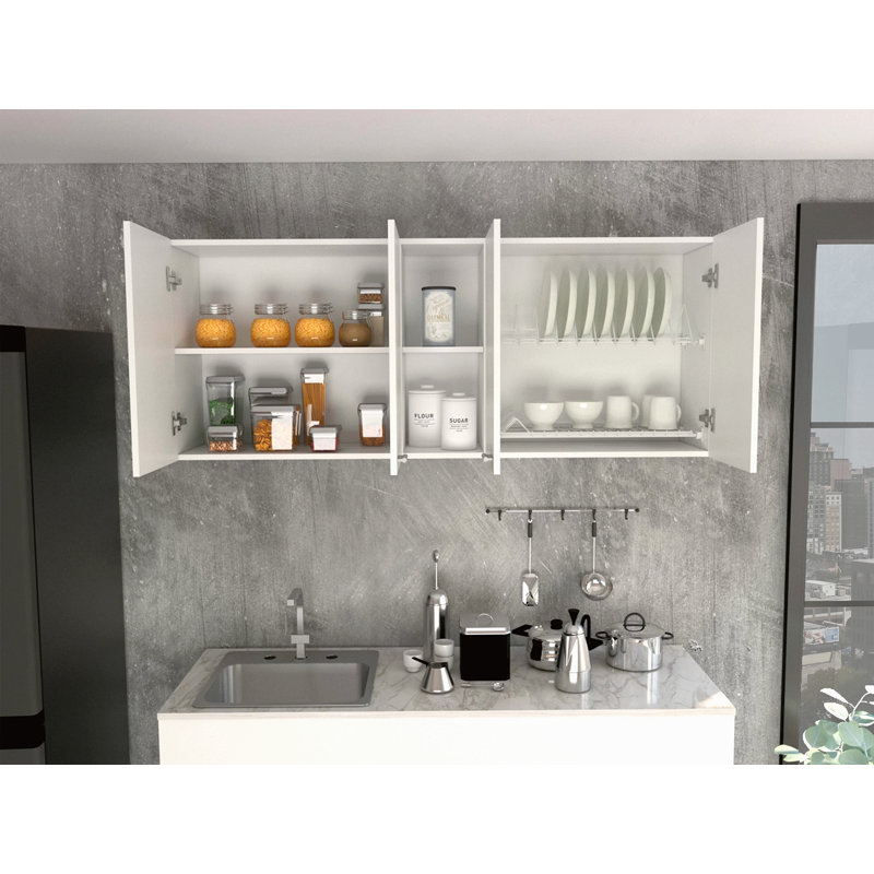 Armoire murale Ontario, porte double, Blanc