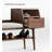 Scandinavian Solid Wood Shoe Storage Bench with Side Drawer