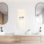 Coffre-fort mural beige biométrique de 0,82 pi³, construction solide avec tablette amovible et ouverture à droite pour mur, acier robuste et pratique