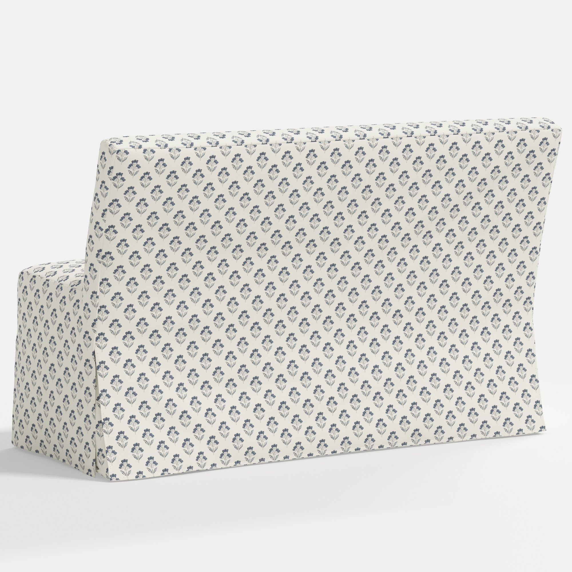 Stoffer Home x Cloth and Co. Lindy Upholstered Bench, Francie Blue