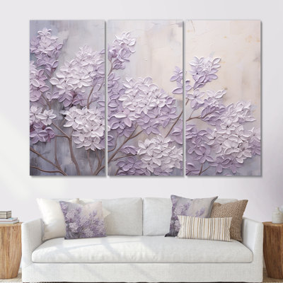 Kalvin - Lilacs Canvas Art Set