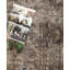 Tapis oriental brun en coton / polyester tissé à la machine Allauddin-1481021504