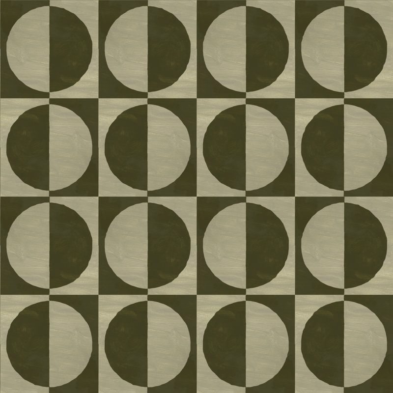 Glass Half Full Wallpaper, Non-Pasted, Olive
