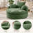 Oversized Upholstered Accent Swivel Chair– Corduroy, Compression-Molded Foam, Swivel-539385119
