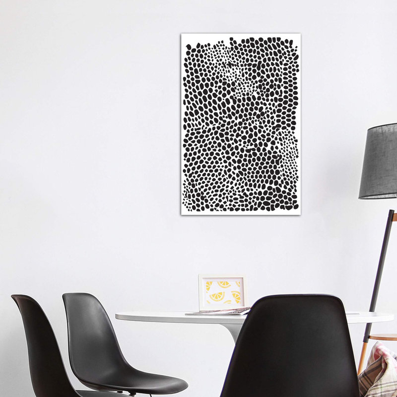 « snakeskin'-impression », reproduction d’art, H 48 po x l 32 po x P 1,5 po, Toile tendue