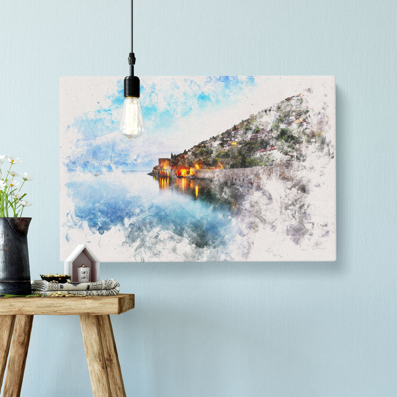 Alyana In Turkey At Night - Wrapped Canvas Print, 50cm H x 76cm W x 3cm D