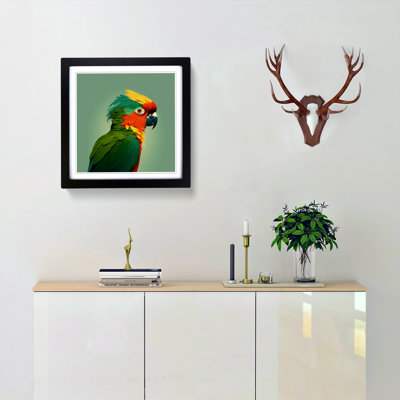 Parrot Minimalism - Framed Print
