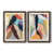 Papier, cadre noyer