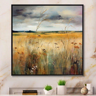 «Calming Meadow III - Landscape», reproduction sur toile