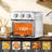 Family Size Air Fryer Toaster Oven Combo,13QT,360° Hot Air Circulation for Healthy Oil-Free Cooking, Multifunctional Convection Contertop Oven, Adjustable Time & Temp Control, Stainless Steel-121356998